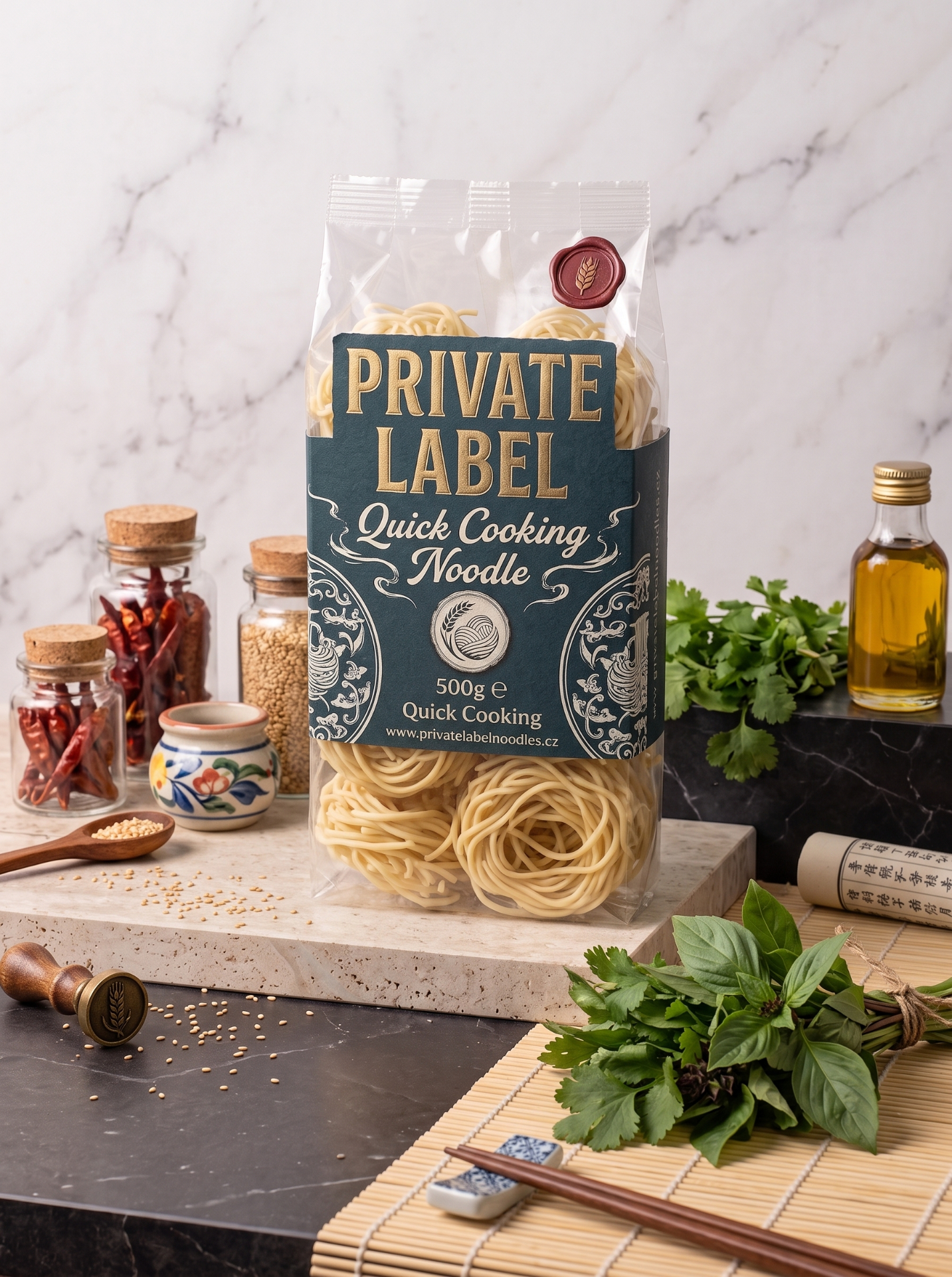 Adomi private label / OEM – balení 500 g na míru pro obchodní řetězce a velkoobchod